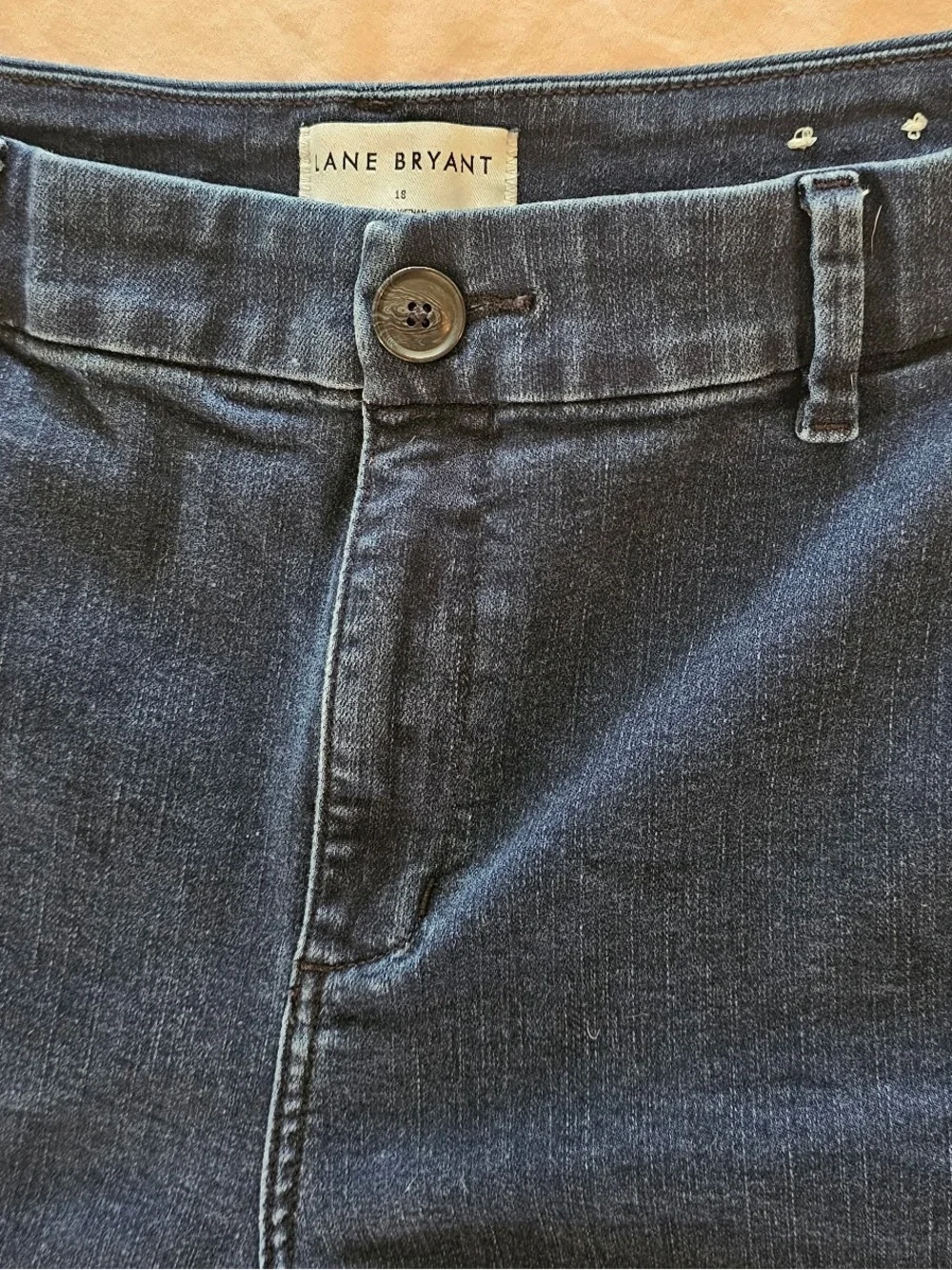 Womens Navy Jeans - Flared with pockets. Lane Bryant Size 18.